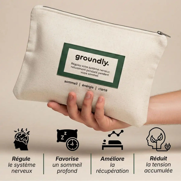 Drap de mise à la terre Groundly® – sommeil, récupération et grounding