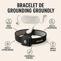 Bracelet de grounding Groundly® – mise à la terre du corps