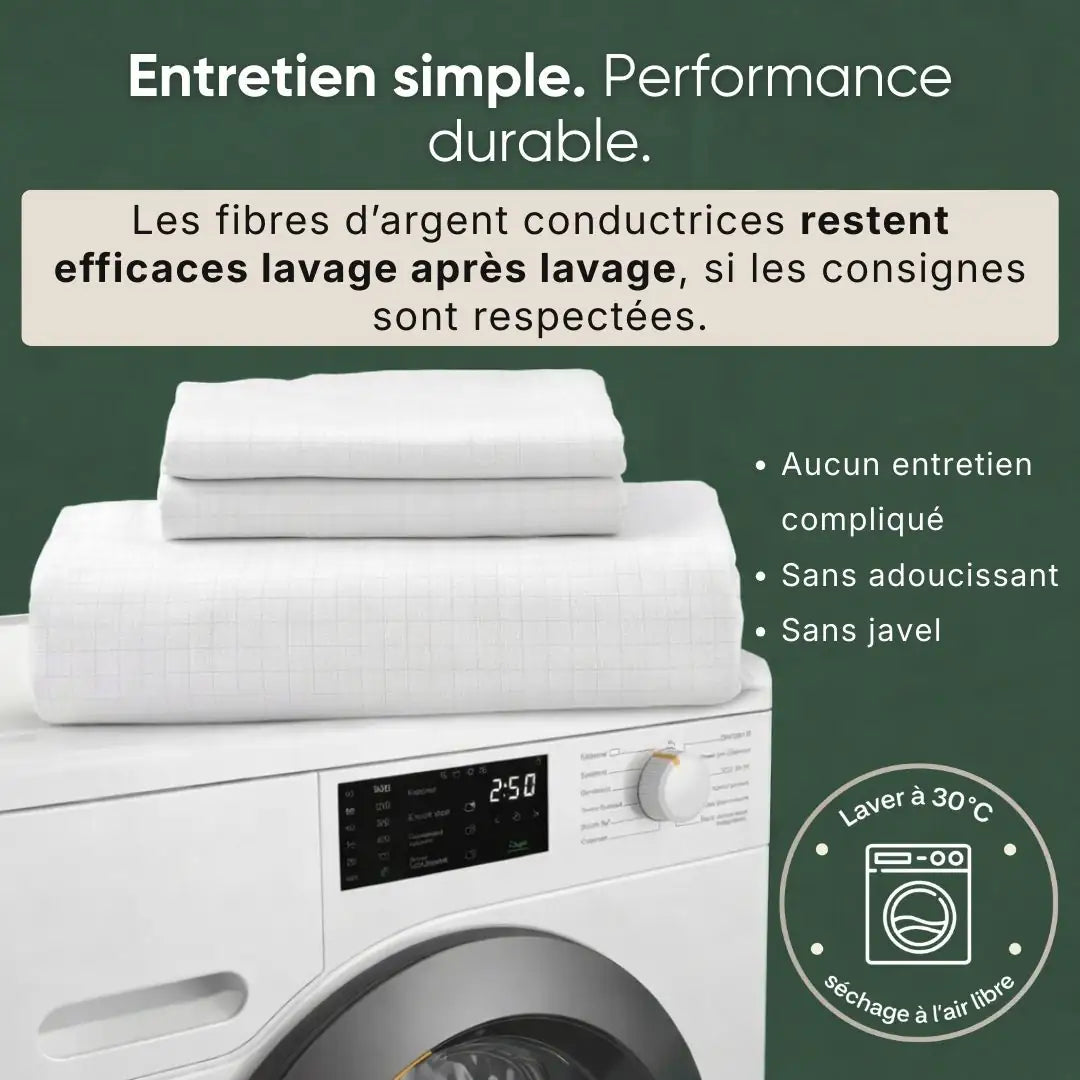 Drap de mise à la terre Groundly® – sommeil, récupération et grounding