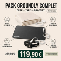 Pack Groundly Complet – Drap + Tapis + Bracelet