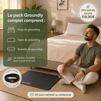 Pack Groundly Complet – Drap + Tapis + Bracelet